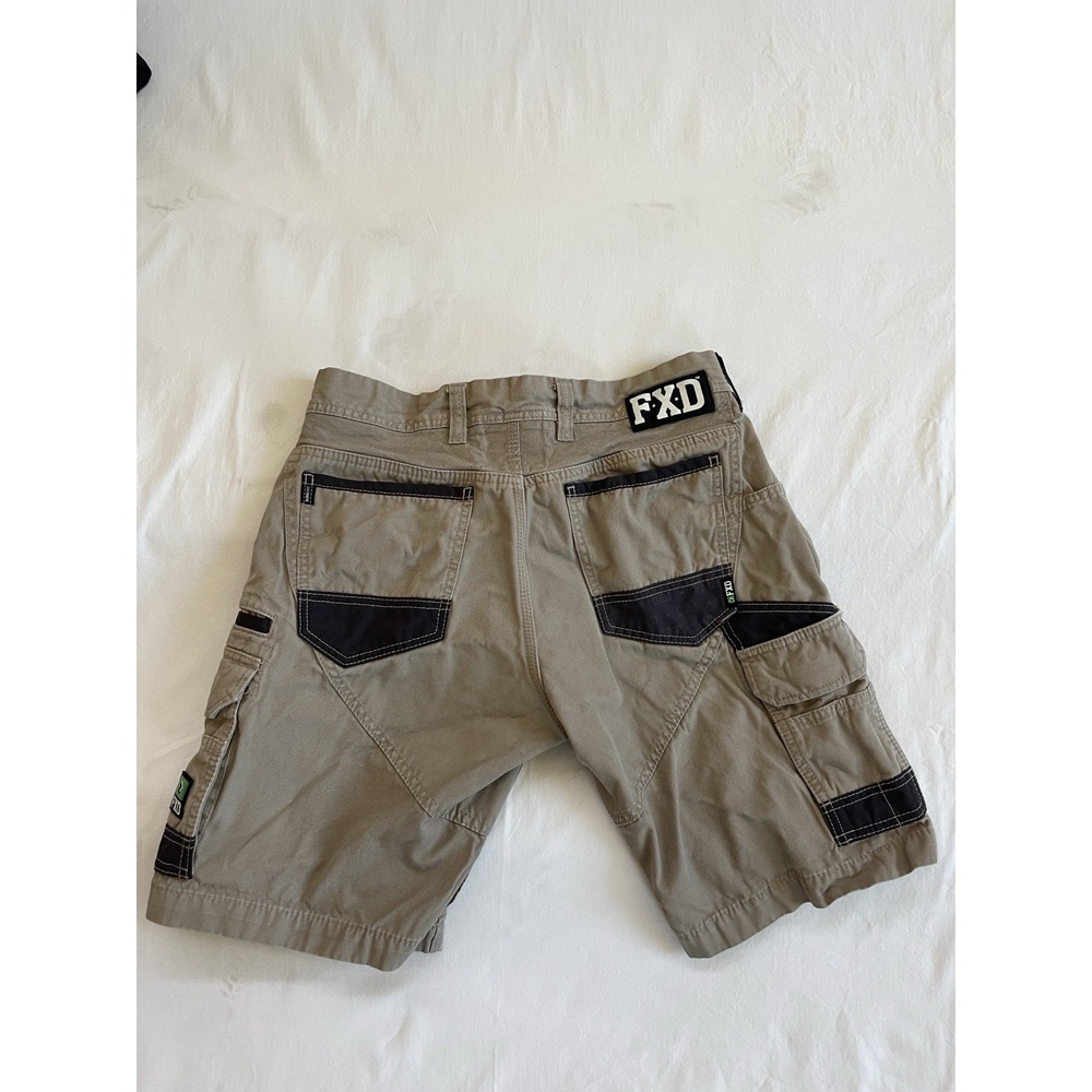 FXD WS-1 Men Khaki Tan Cargo Work Shorts Paratrooper Utility Size 32